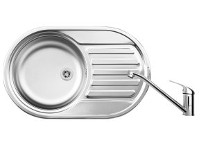 Zlewozmywak SR MINI flat - 60 mm + bateria ASALIA