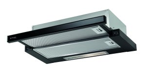Okap kuchenny INOX BLACK WITH GLASS