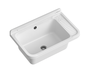 Umywalka ogrodowa NEO PLUS 58,4X38 biały granit