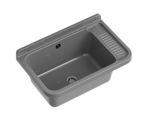 Umywalka ogrodowa NEO PLUS 58,4X38 szary granit